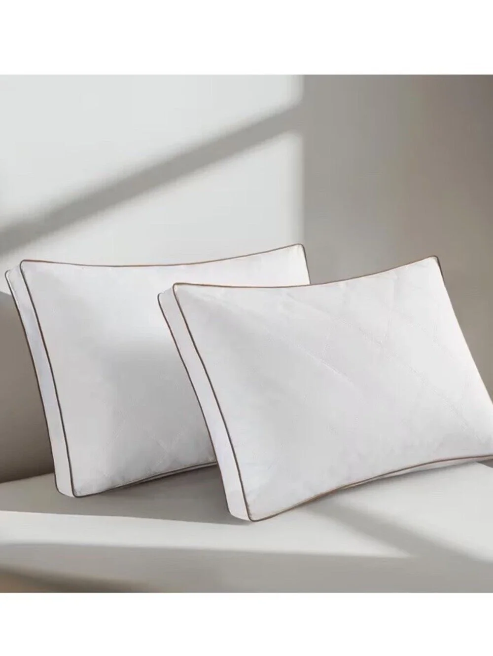 Natural Goose Down&Feather Pair Hotel Pillows Standard 2, White 🔥 (See Details)